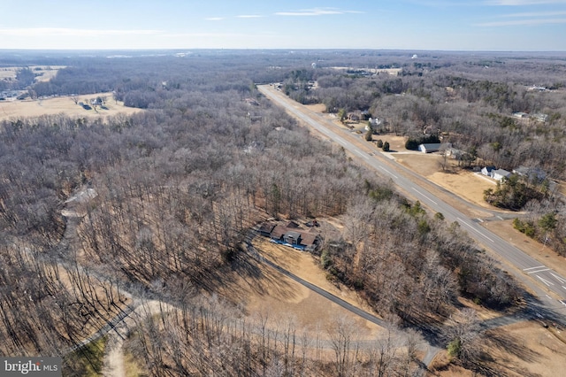 bird's eye view with a rural view