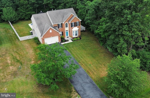 birds eye view of property