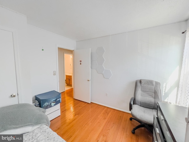 interior space with light wood-style flooring