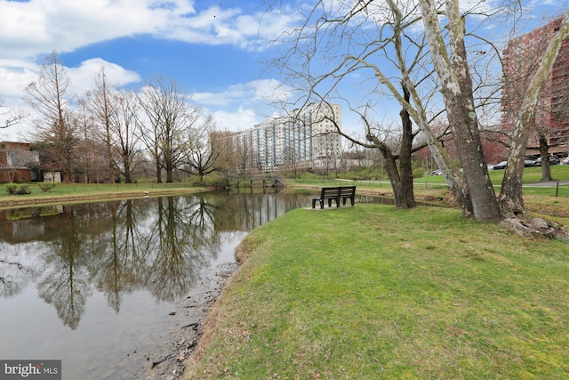 property view of water