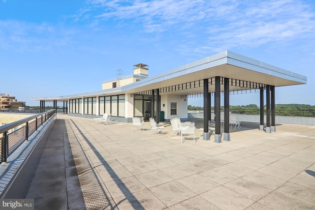 view of property's community with a patio area and a gazebo