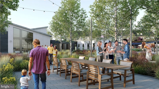 view of patio with outdoor dining space