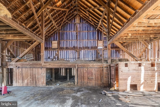 view of horse barn