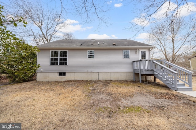 view of rear view of property