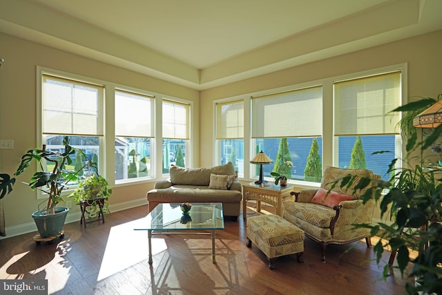 view of sunroom