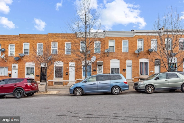 view of front of property with brick siding