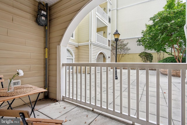 view of balcony