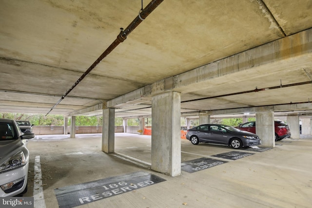 view of parking deck