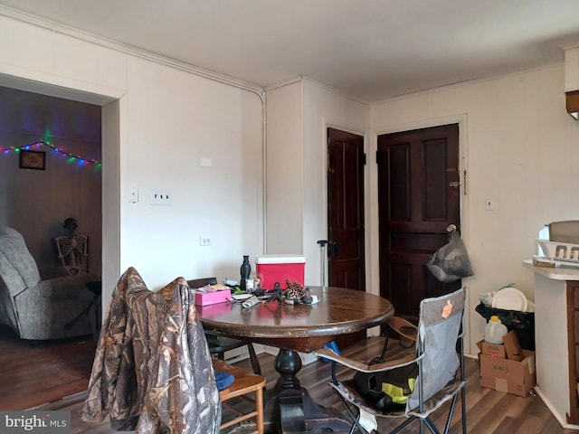 dining room featuring wood finished floors