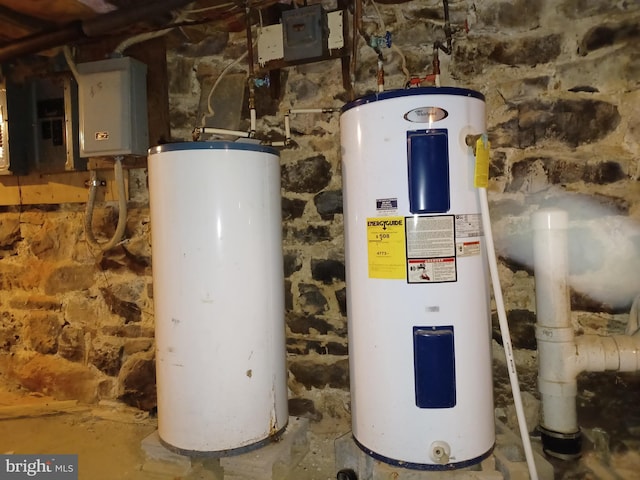 utilities featuring gas water heater and water heater