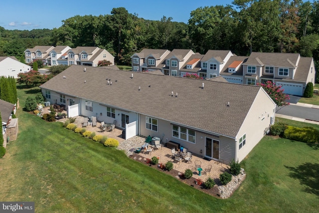 birds eye view of property featuring a residential view