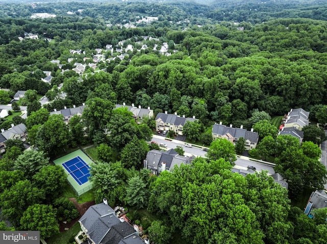 drone / aerial view featuring a residential view