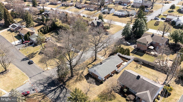 bird's eye view with a residential view