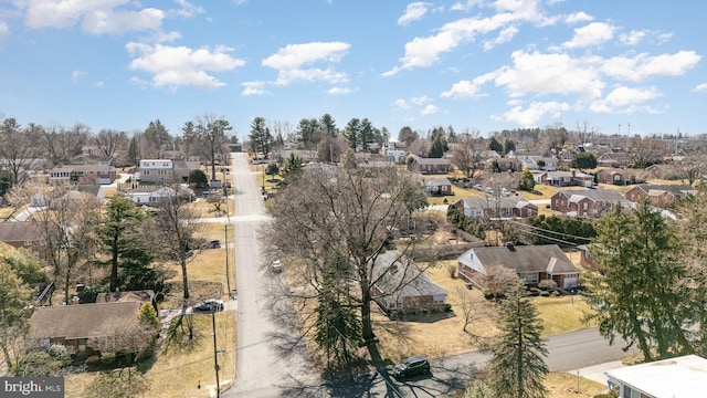 drone / aerial view featuring a residential view