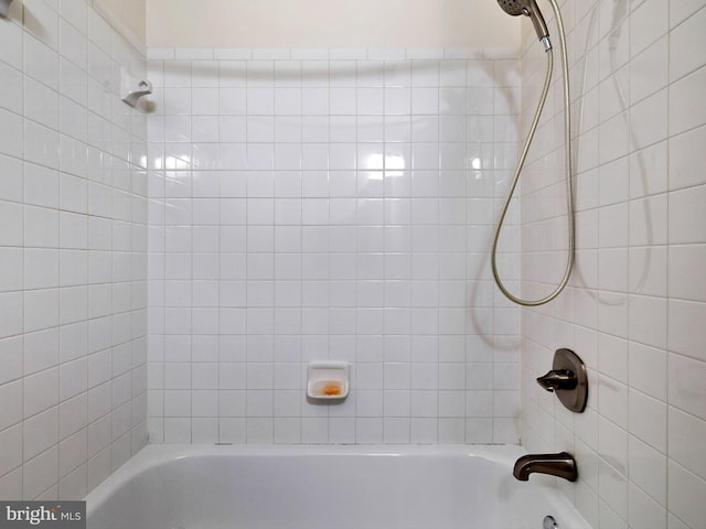 bathroom featuring bathtub / shower combination