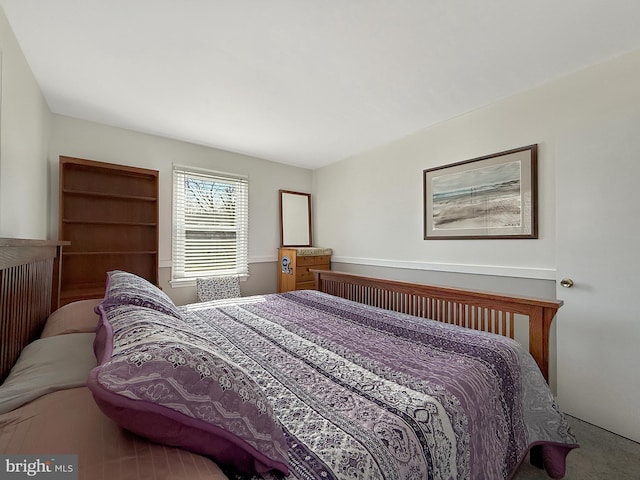 bedroom with carpet flooring