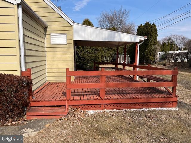 view of deck