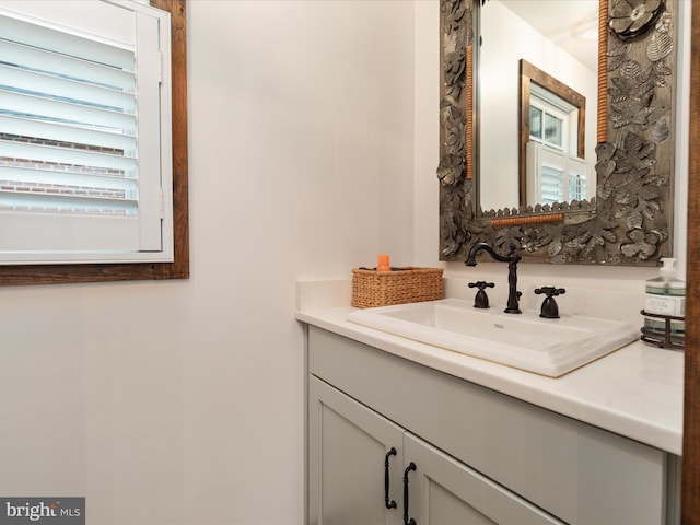 bathroom featuring vanity