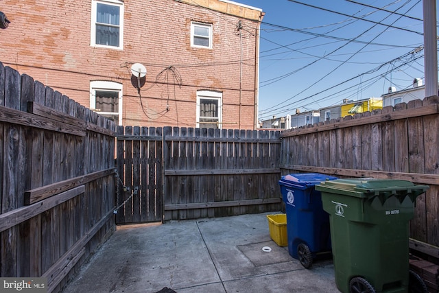 view of patio / terrace with a fenced backyard