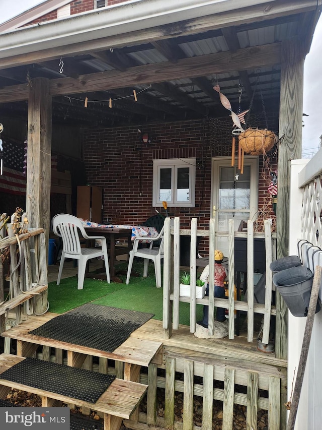 view of wooden terrace