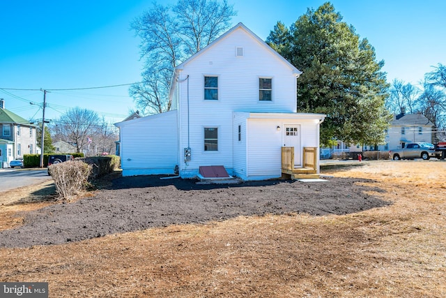 view of rear view of property