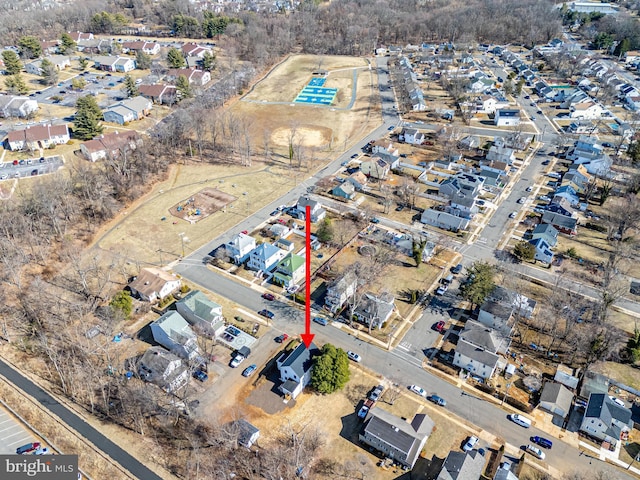 birds eye view of property featuring a residential view