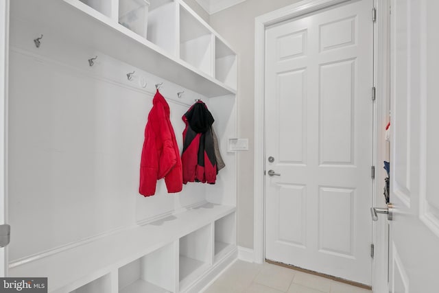 7911 Fort Hunt Rd, Alexandria, VA 22308 - mudroom with light tile patterned floors