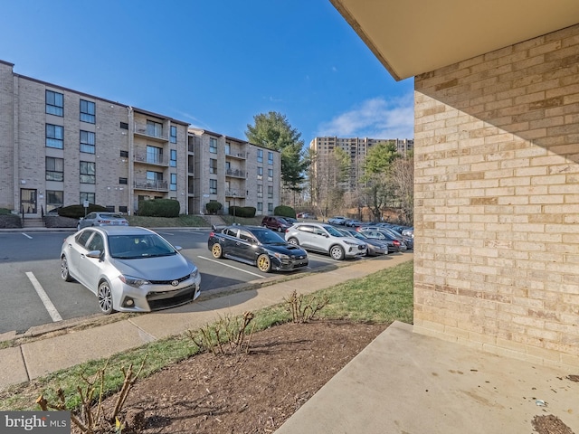 view of uncovered parking lot