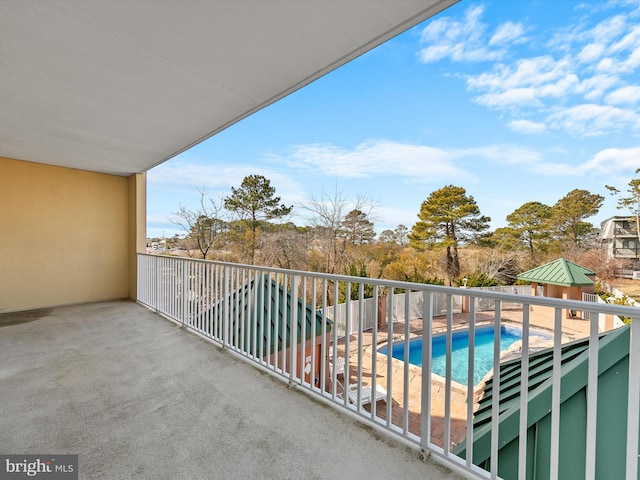 view of balcony