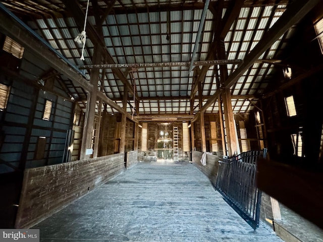 view of horse barn