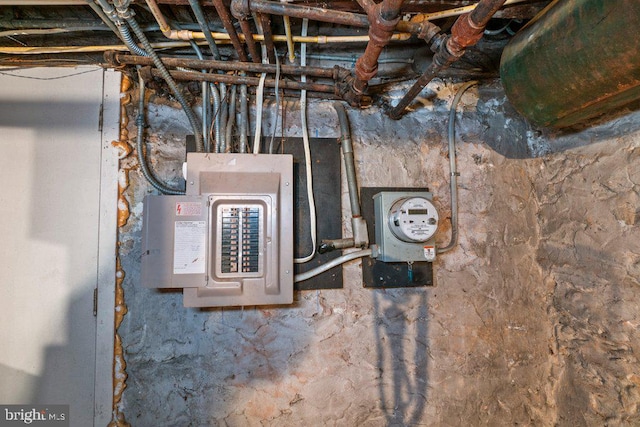 utility room featuring electric panel