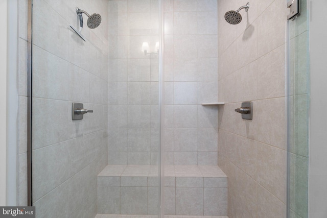 full bath with a stall shower