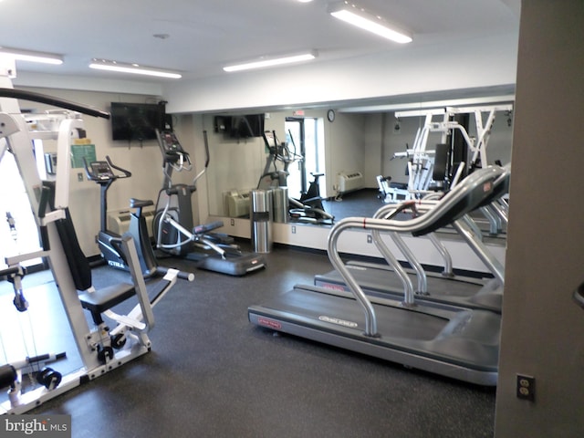 view of exercise room