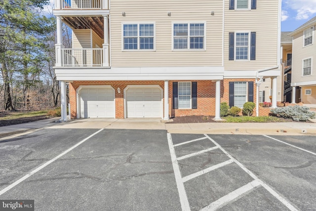 exterior space with an attached garage