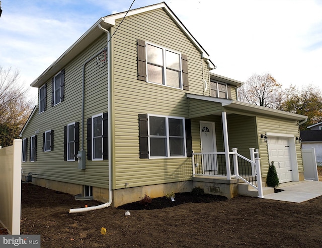 view of front of property with an attached garage