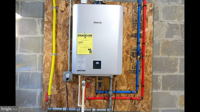 utilities with tankless water heater