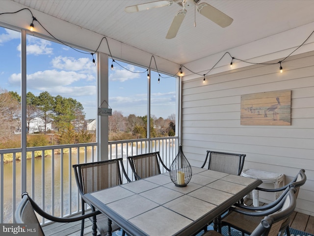 view of sunroom / solarium