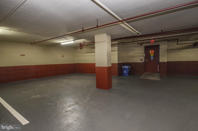 3101 New Mexico Ave NW Unit 847, Washington, DC 20016 - parking garage featuring a wainscoted wall