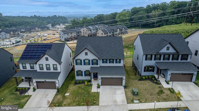 bird's eye view with a residential view