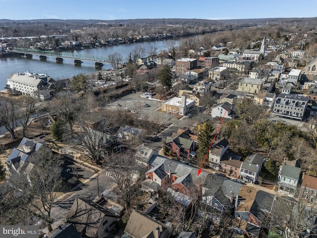 23 Swan St, Lambertville, NJ 08530 - birds eye view of property with a water view