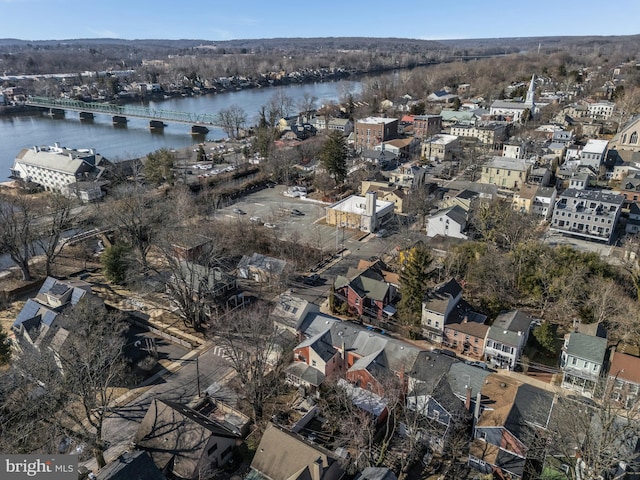 23 Swan St, Lambertville, NJ 08530 - aerial view featuring a water view
