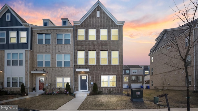 multi unit property with brick siding