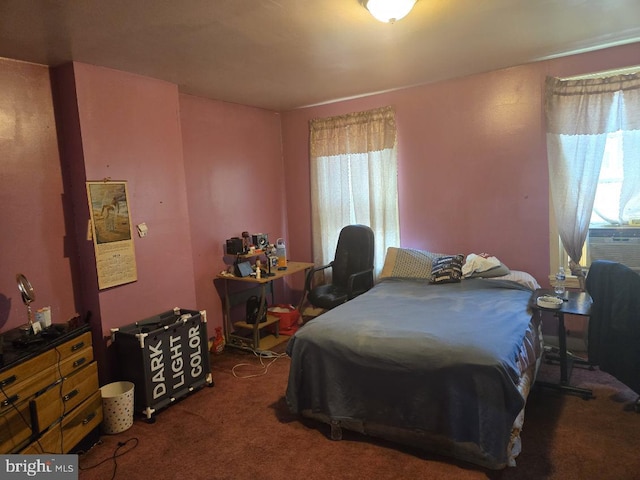 bedroom with carpet floors