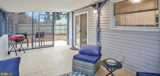 view of sunroom / solarium