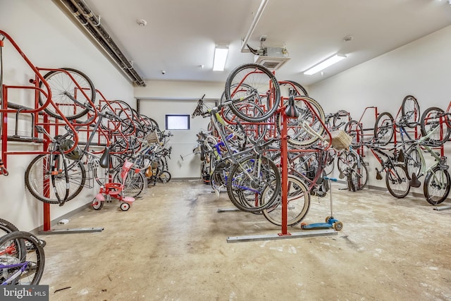 garage featuring bike storage