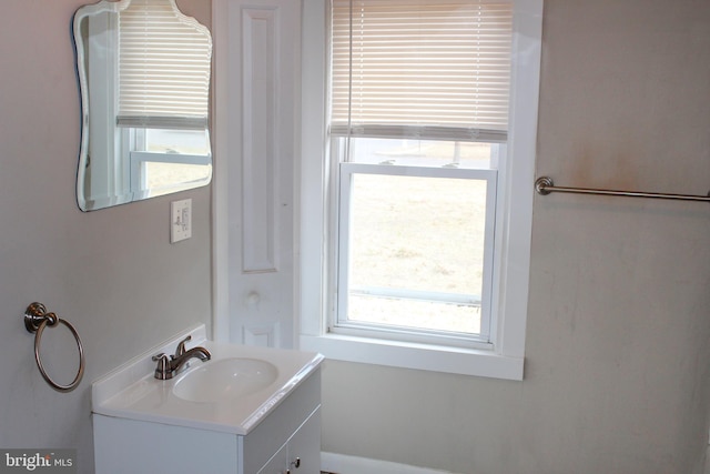 bathroom featuring vanity