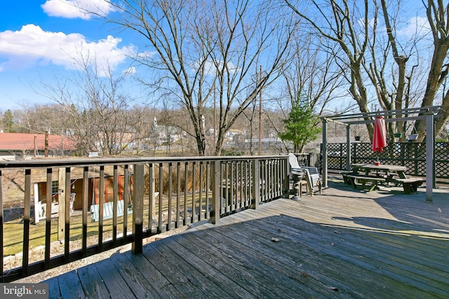 view of deck