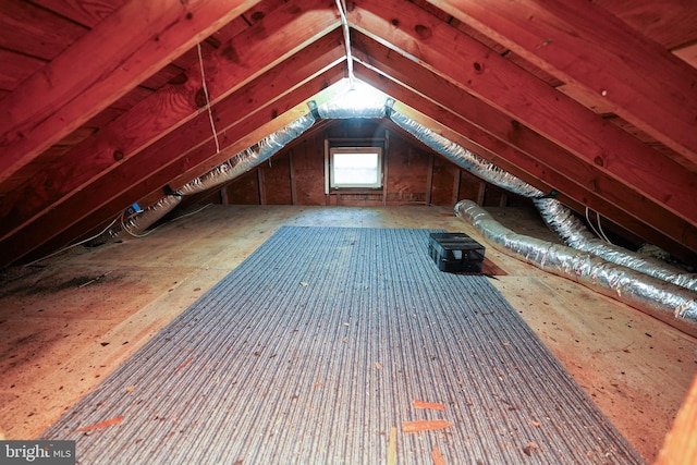 view of attic