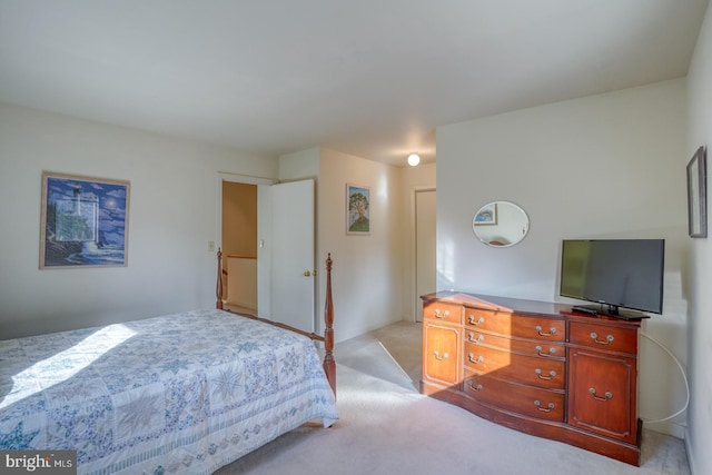 bedroom featuring carpet