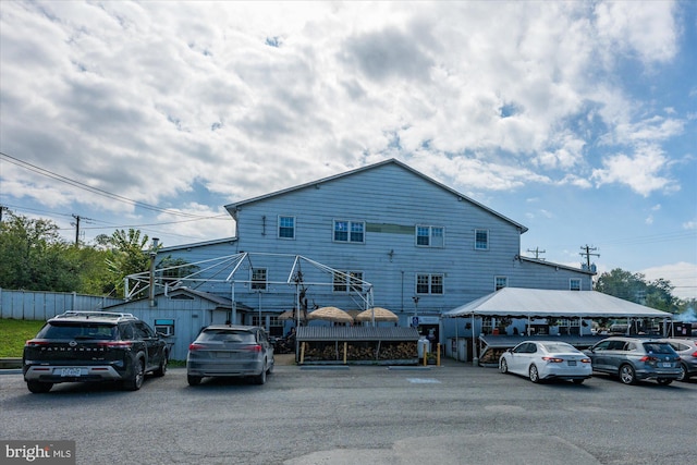 exterior space with fence